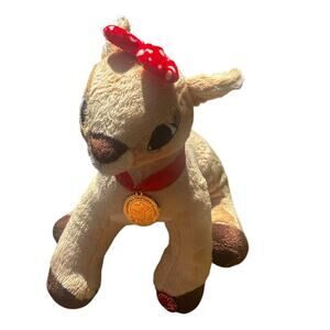 Singing Rudolph The Red Nosed Reindeer Stuffed Clarisse DanDee Lit Red Nose